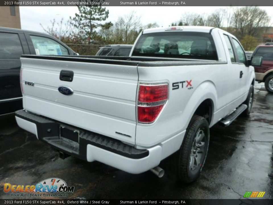 2013 Ford F150 STX SuperCab 4x4 Oxford White / Steel Gray Photo #2