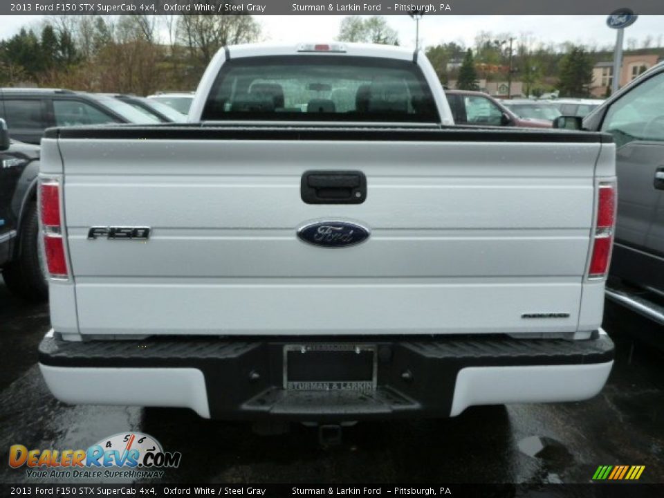 2013 Ford F150 STX SuperCab 4x4 Oxford White / Steel Gray Photo #3