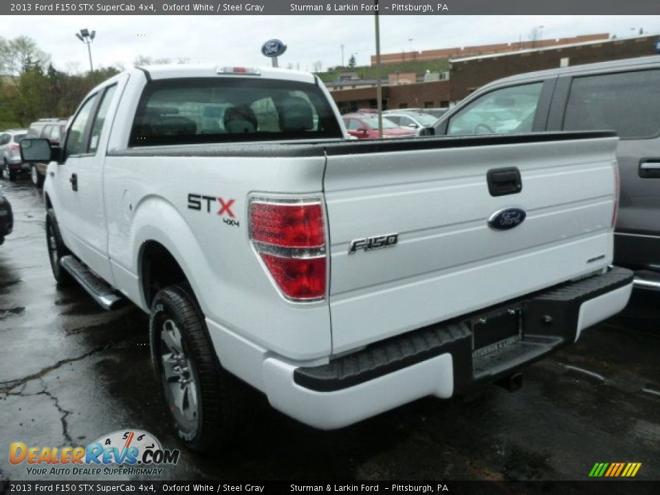 2013 Ford F150 STX SuperCab 4x4 Oxford White / Steel Gray Photo #4