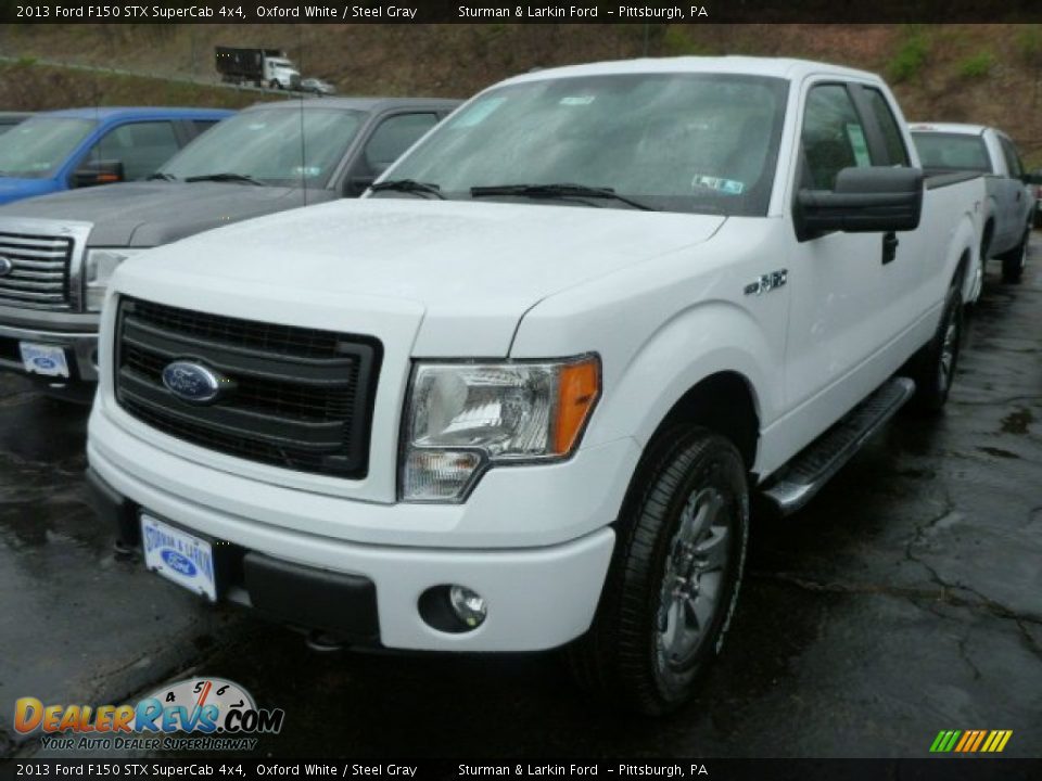 2013 Ford F150 STX SuperCab 4x4 Oxford White / Steel Gray Photo #5