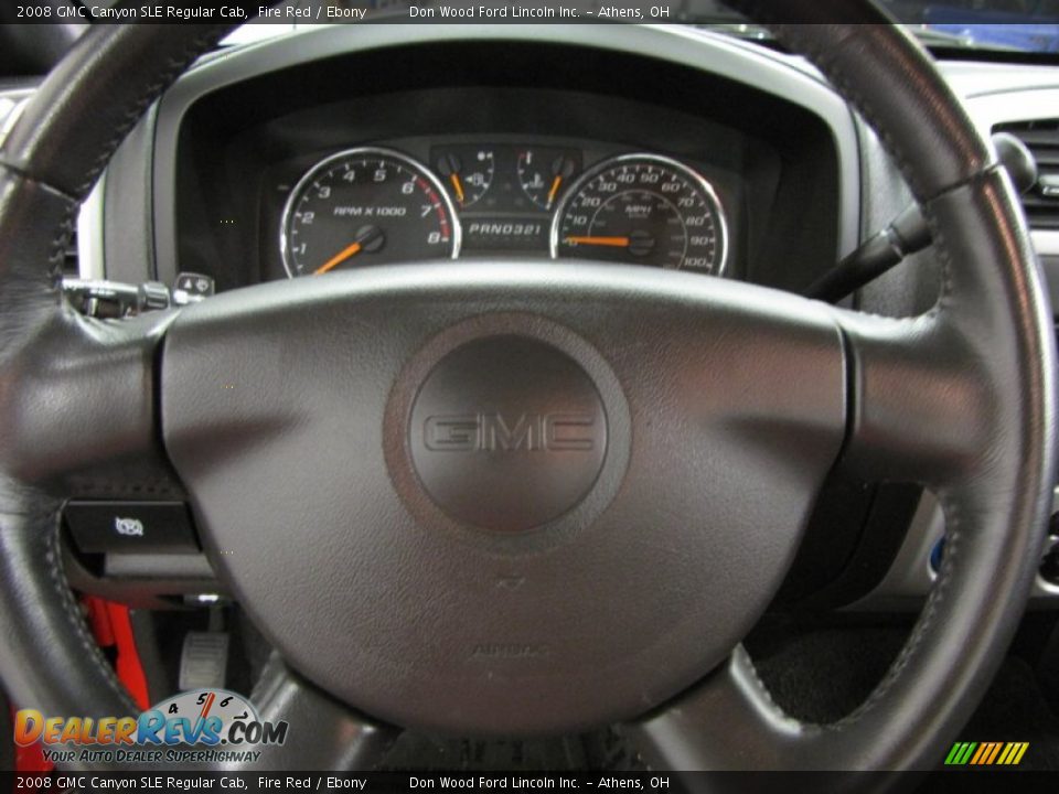 2008 GMC Canyon SLE Regular Cab Fire Red / Ebony Photo #10