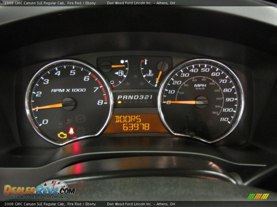 2008 GMC Canyon SLE Regular Cab Gauges Photo #12