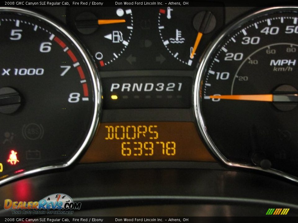 2008 GMC Canyon SLE Regular Cab Fire Red / Ebony Photo #13