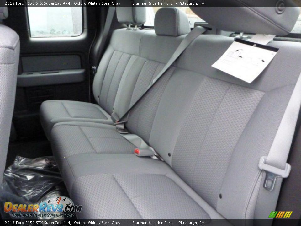 2013 Ford F150 STX SuperCab 4x4 Oxford White / Steel Gray Photo #9