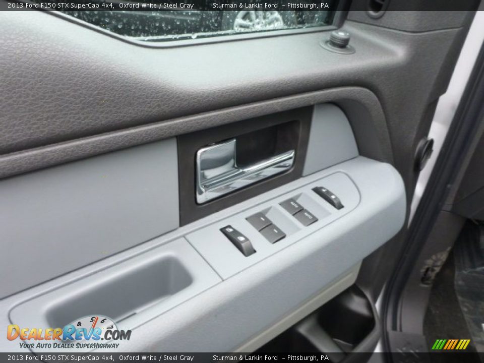 2013 Ford F150 STX SuperCab 4x4 Oxford White / Steel Gray Photo #11