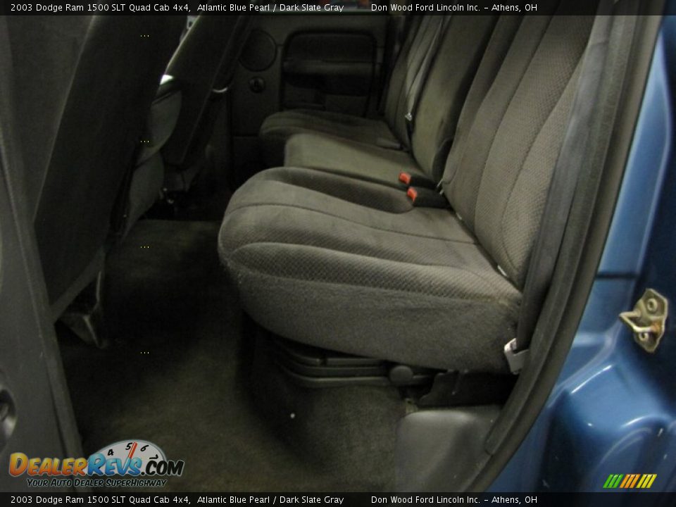 2003 Dodge Ram 1500 SLT Quad Cab 4x4 Atlantic Blue Pearl / Dark Slate Gray Photo #7