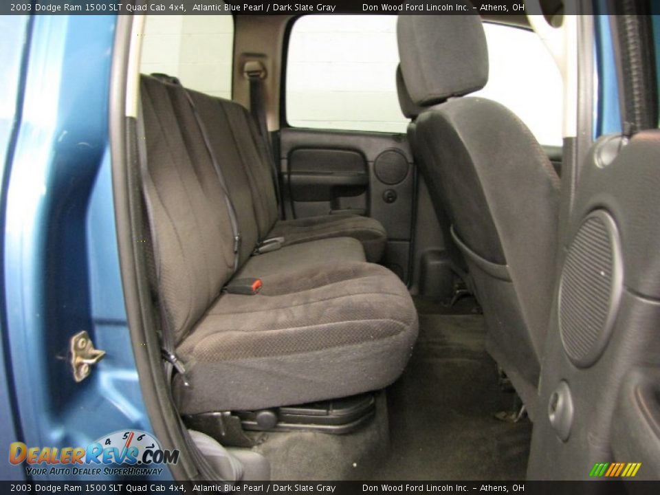 2003 Dodge Ram 1500 SLT Quad Cab 4x4 Atlantic Blue Pearl / Dark Slate Gray Photo #8