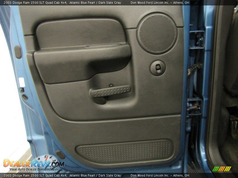 2003 Dodge Ram 1500 SLT Quad Cab 4x4 Atlantic Blue Pearl / Dark Slate Gray Photo #12