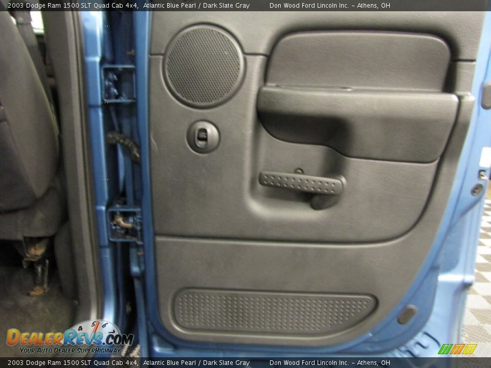 2003 Dodge Ram 1500 SLT Quad Cab 4x4 Atlantic Blue Pearl / Dark Slate Gray Photo #13
