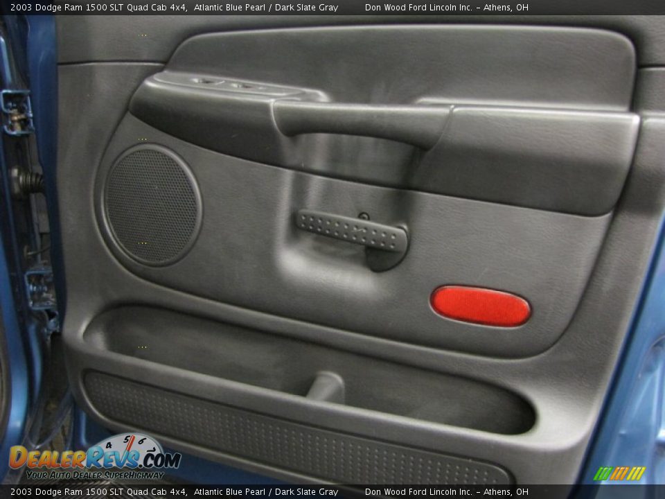 2003 Dodge Ram 1500 SLT Quad Cab 4x4 Atlantic Blue Pearl / Dark Slate Gray Photo #14
