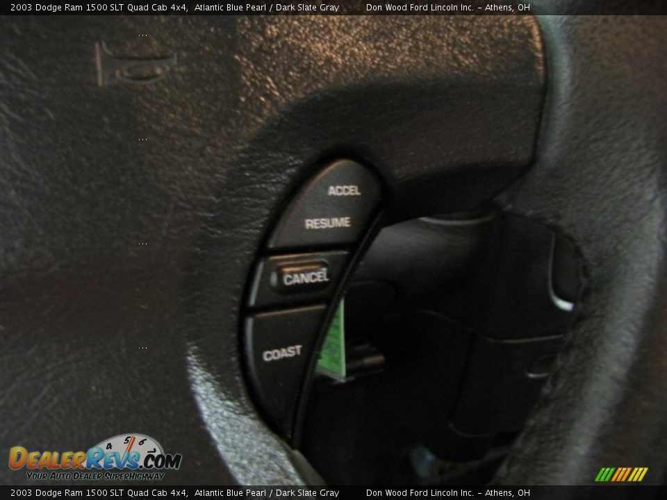 2003 Dodge Ram 1500 SLT Quad Cab 4x4 Atlantic Blue Pearl / Dark Slate Gray Photo #17