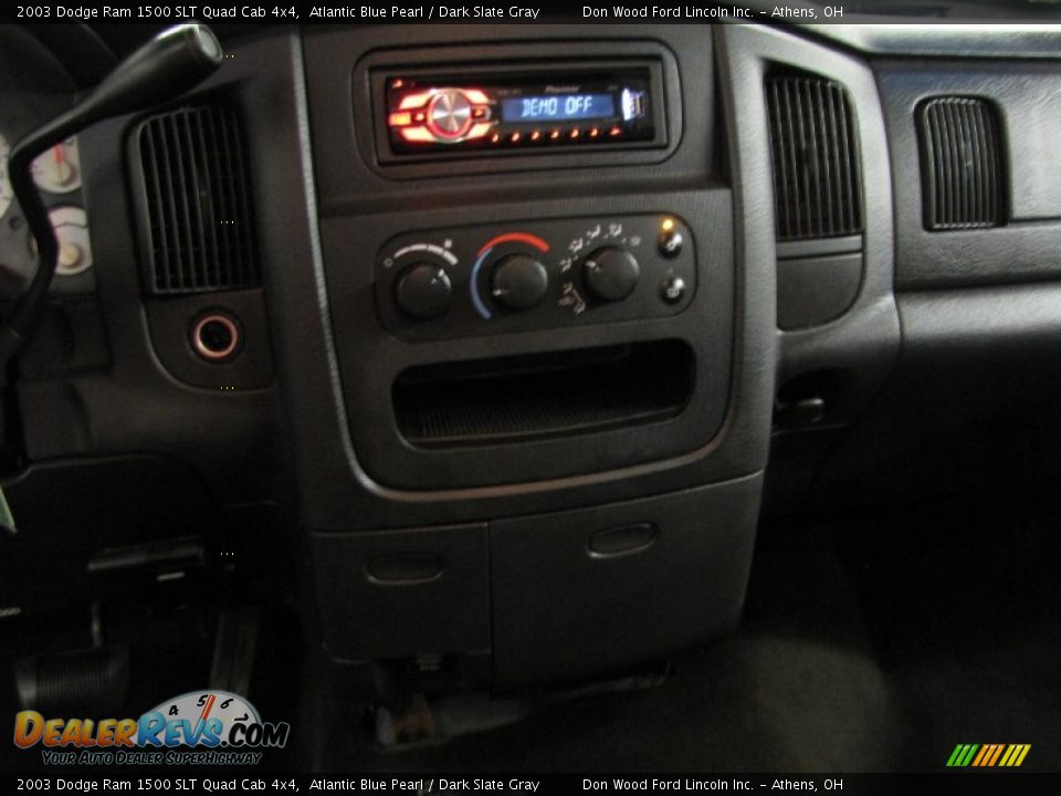 2003 Dodge Ram 1500 SLT Quad Cab 4x4 Atlantic Blue Pearl / Dark Slate Gray Photo #21