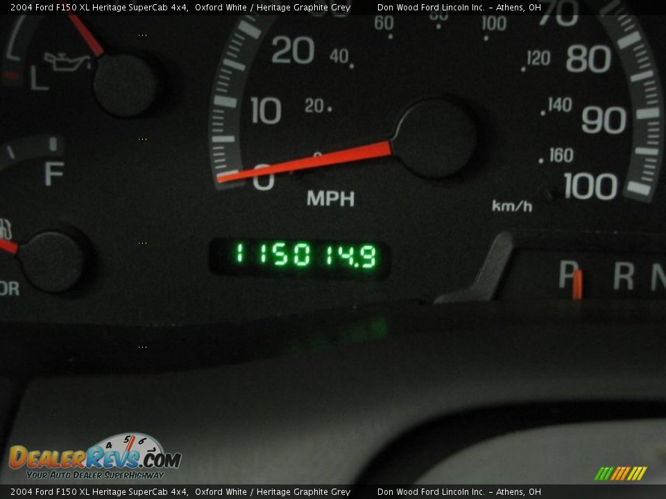 2004 Ford F150 XL Heritage SuperCab 4x4 Oxford White / Heritage Graphite Grey Photo #25