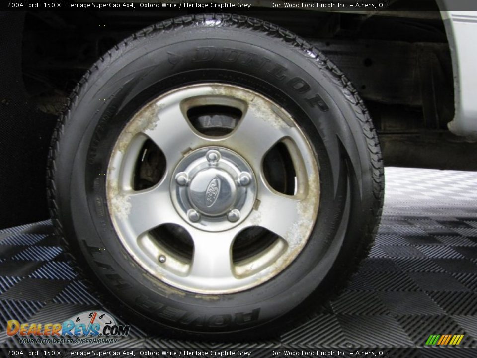 2004 Ford F150 XL Heritage SuperCab 4x4 Oxford White / Heritage Graphite Grey Photo #27