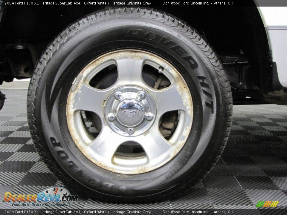 2004 Ford F150 XL Heritage SuperCab 4x4 Oxford White / Heritage Graphite Grey Photo #28