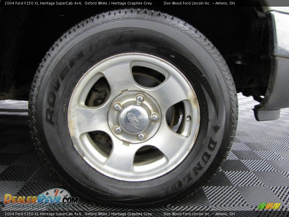 2004 Ford F150 XL Heritage SuperCab 4x4 Oxford White / Heritage Graphite Grey Photo #29