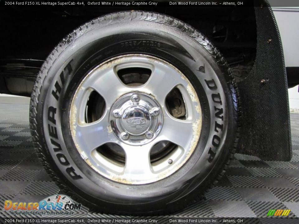 2004 Ford F150 XL Heritage SuperCab 4x4 Oxford White / Heritage Graphite Grey Photo #30