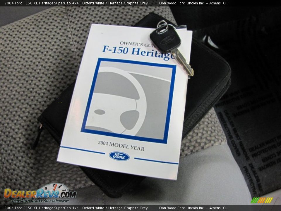2004 Ford F150 XL Heritage SuperCab 4x4 Oxford White / Heritage Graphite Grey Photo #31