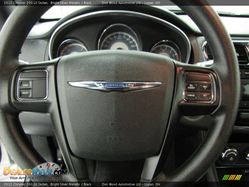 2012 Chrysler 200 LX Sedan Bright Silver Metallic / Black Photo #14