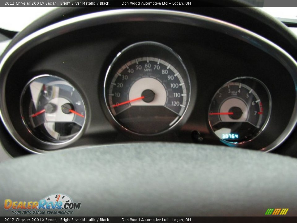 2012 Chrysler 200 LX Sedan Bright Silver Metallic / Black Photo #19