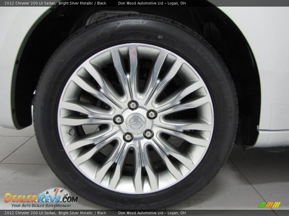 2012 Chrysler 200 LX Sedan Bright Silver Metallic / Black Photo #24