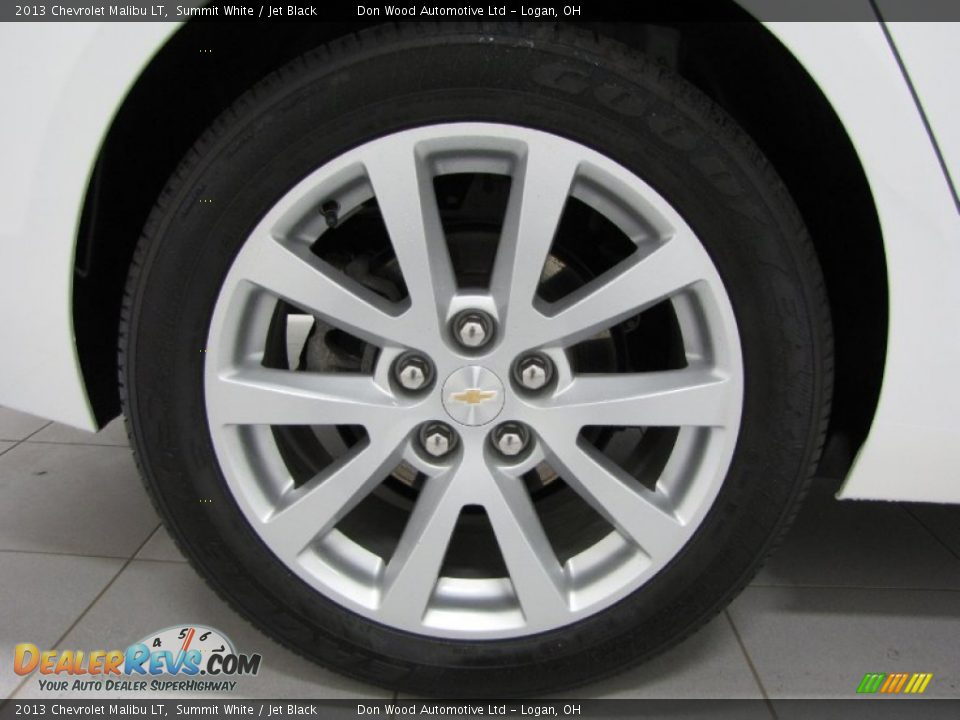 2013 Chevrolet Malibu LT Summit White / Jet Black Photo #24