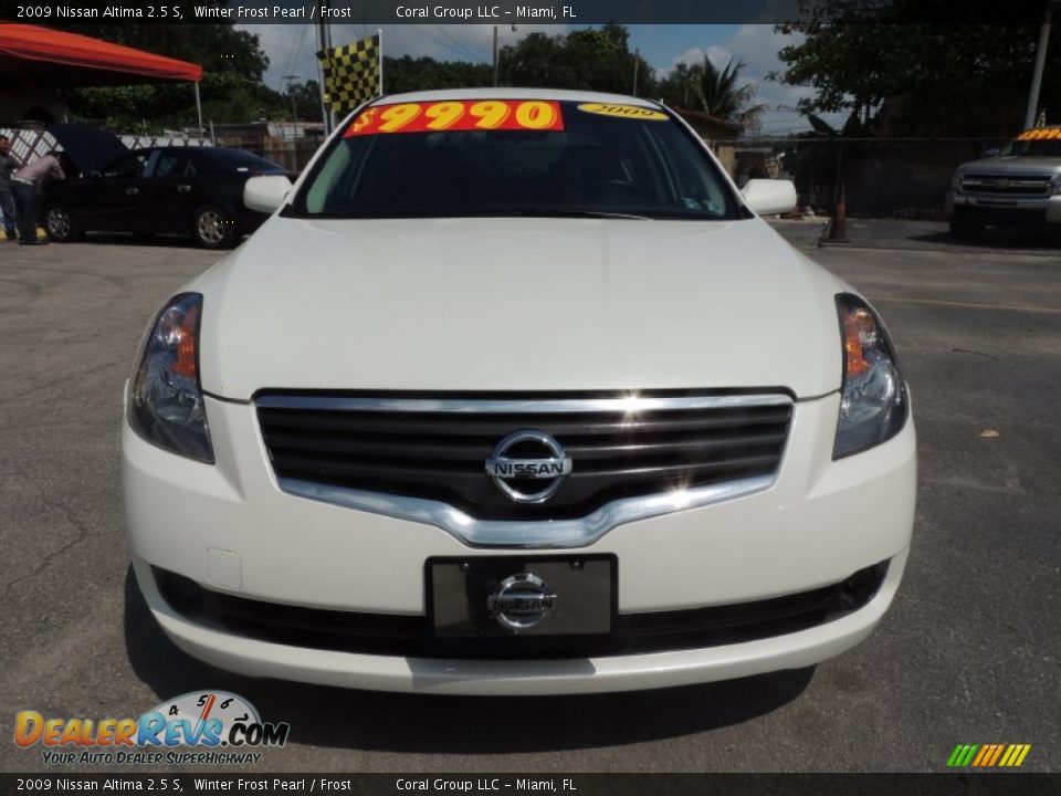 2009 Nissan Altima 2.5 S Winter Frost Pearl / Frost Photo #2