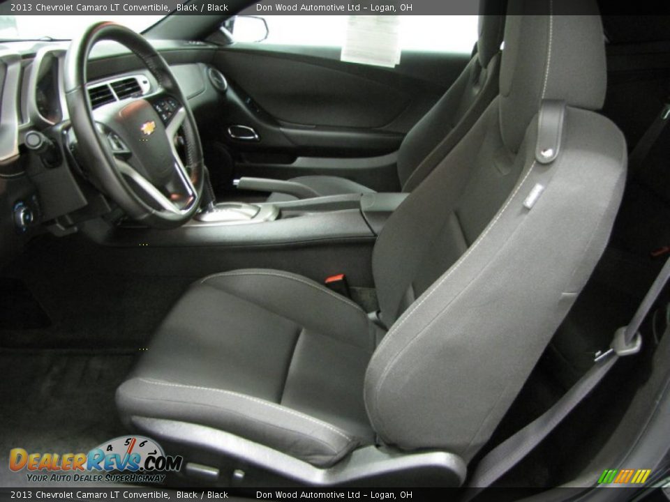 Black Interior - 2013 Chevrolet Camaro LT Convertible Photo #9