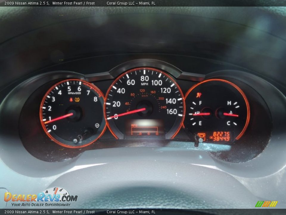 2009 Nissan Altima 2.5 S Winter Frost Pearl / Frost Photo #12