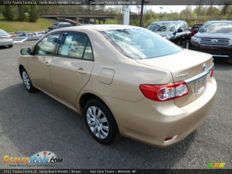 2012 Toyota Corolla LE Sandy Beach Metallic / Bisque Photo #4