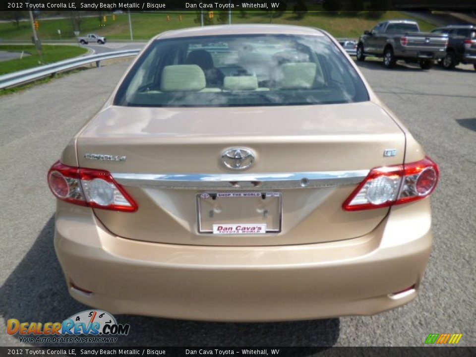 2012 Toyota Corolla LE Sandy Beach Metallic / Bisque Photo #5