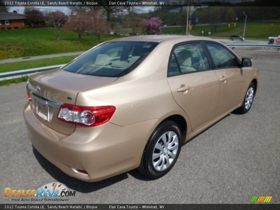 2012 Toyota Corolla LE Sandy Beach Metallic / Bisque Photo #6