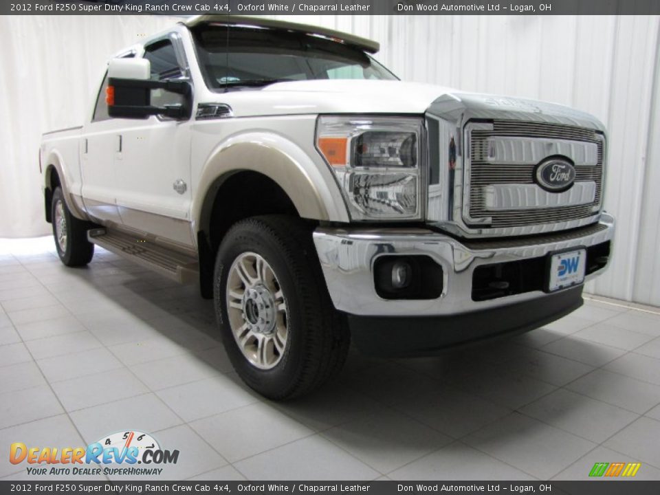 2012 Ford F250 Super Duty King Ranch Crew Cab 4x4 Oxford White / Chaparral Leather Photo #1