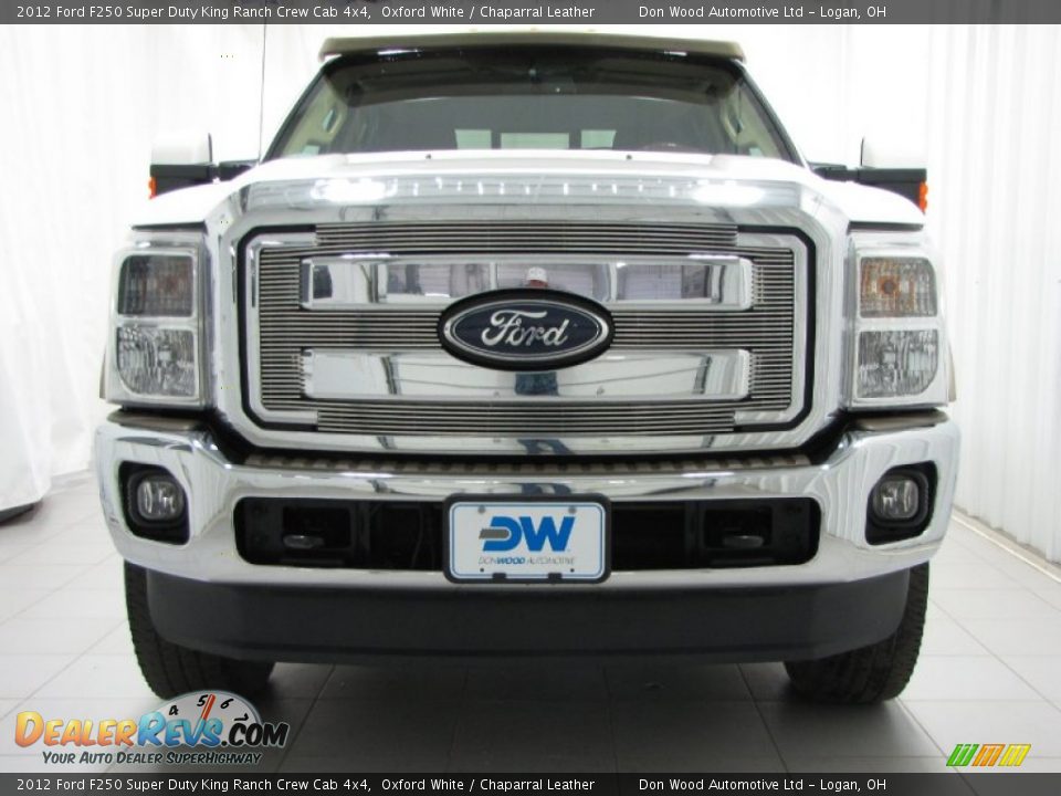 2012 Ford F250 Super Duty King Ranch Crew Cab 4x4 Oxford White / Chaparral Leather Photo #2