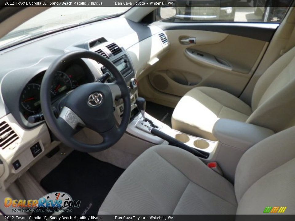 2012 Toyota Corolla LE Sandy Beach Metallic / Bisque Photo #11