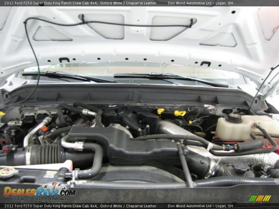 2012 Ford F250 Super Duty King Ranch Crew Cab 4x4 Oxford White / Chaparral Leather Photo #4