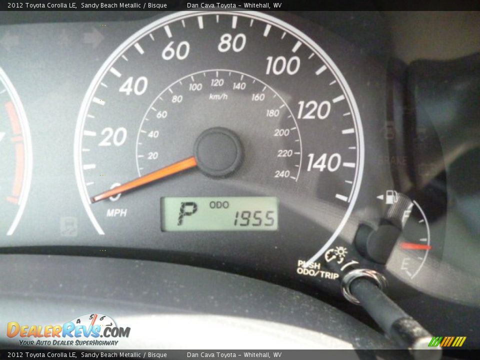 2012 Toyota Corolla LE Sandy Beach Metallic / Bisque Photo #15