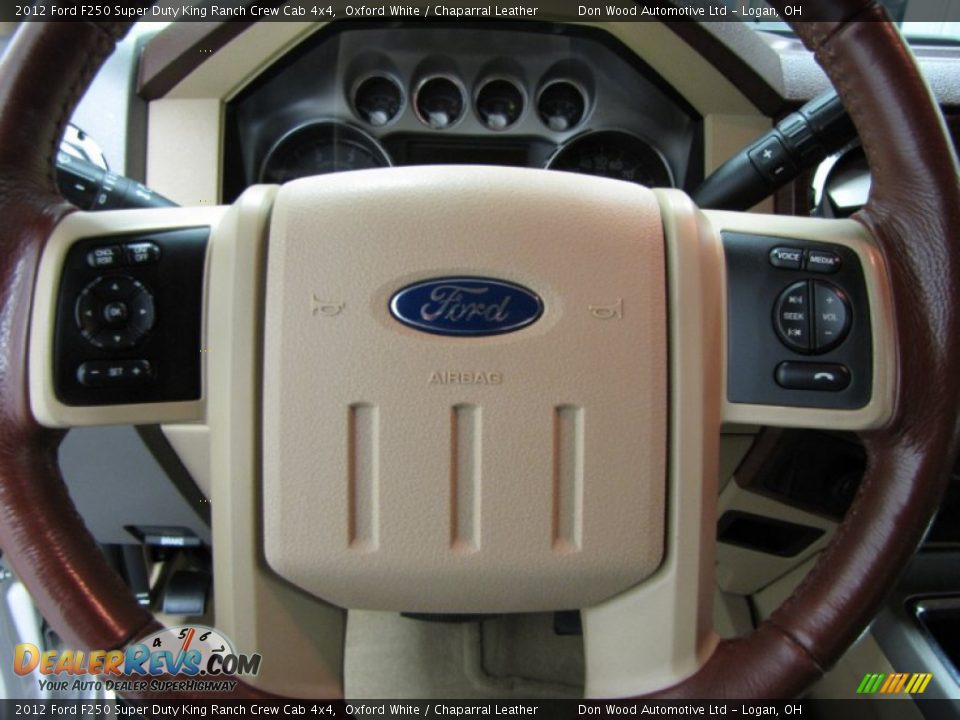2012 Ford F250 Super Duty King Ranch Crew Cab 4x4 Oxford White / Chaparral Leather Photo #14