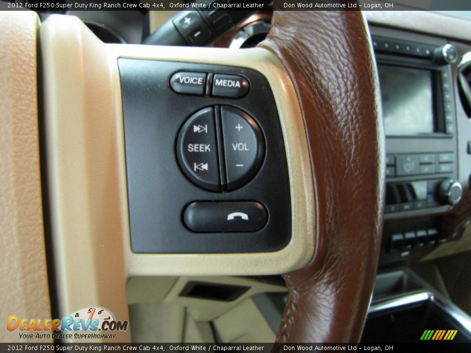 2012 Ford F250 Super Duty King Ranch Crew Cab 4x4 Oxford White / Chaparral Leather Photo #16