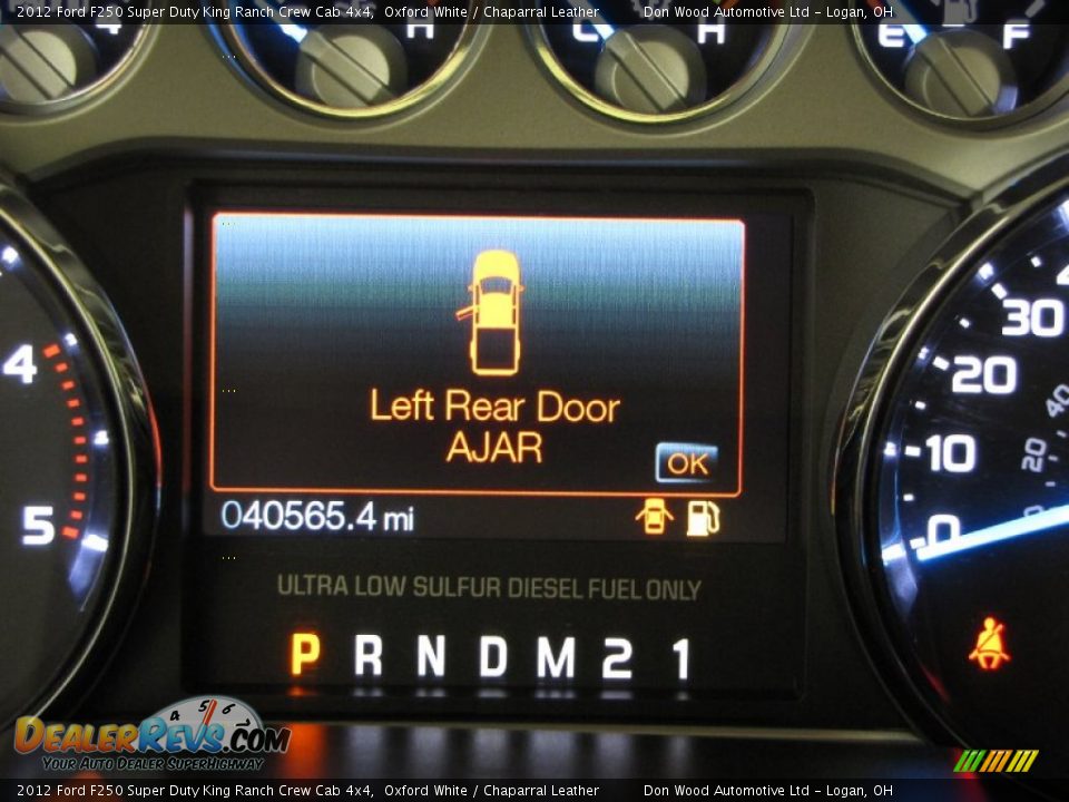2012 Ford F250 Super Duty King Ranch Crew Cab 4x4 Oxford White / Chaparral Leather Photo #19