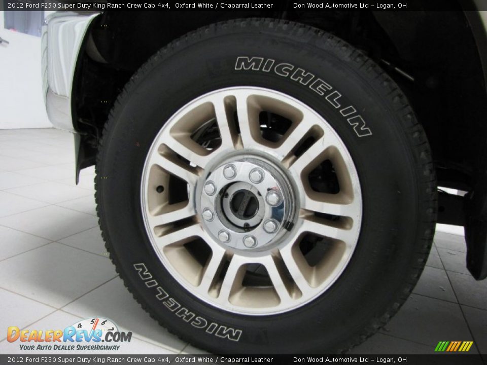 2012 Ford F250 Super Duty King Ranch Crew Cab 4x4 Oxford White / Chaparral Leather Photo #23