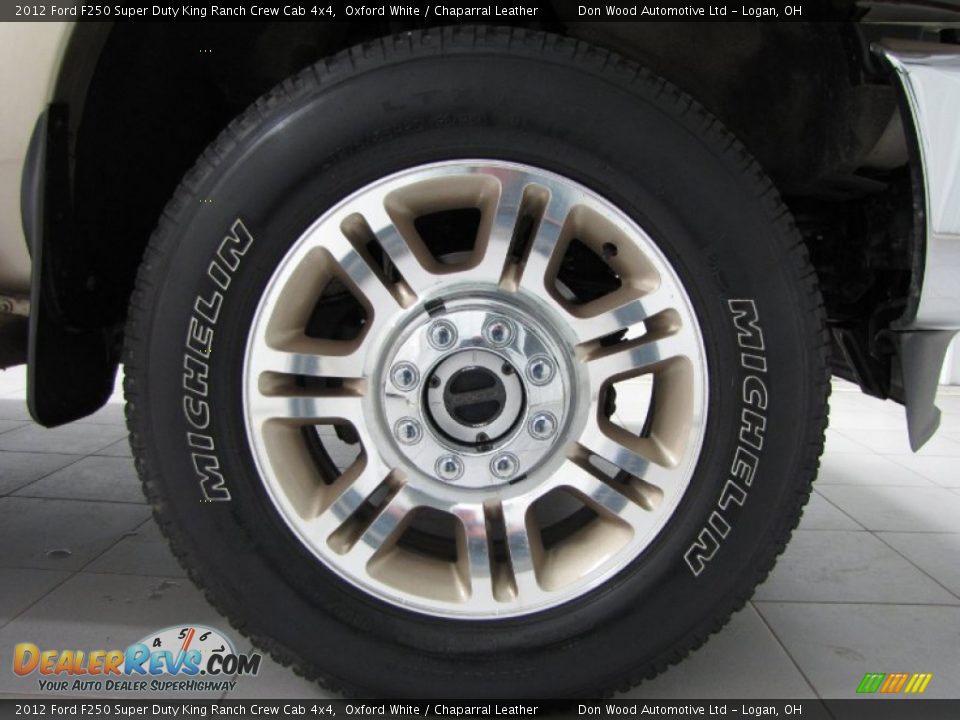 2012 Ford F250 Super Duty King Ranch Crew Cab 4x4 Oxford White / Chaparral Leather Photo #24