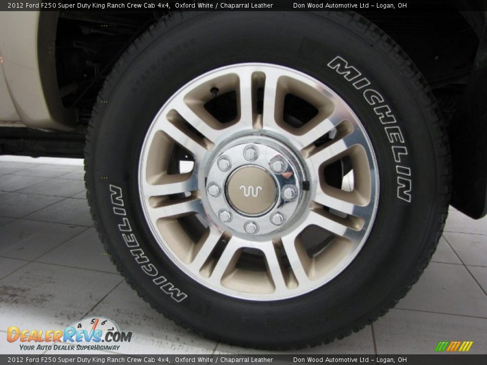 2012 Ford F250 Super Duty King Ranch Crew Cab 4x4 Oxford White / Chaparral Leather Photo #26