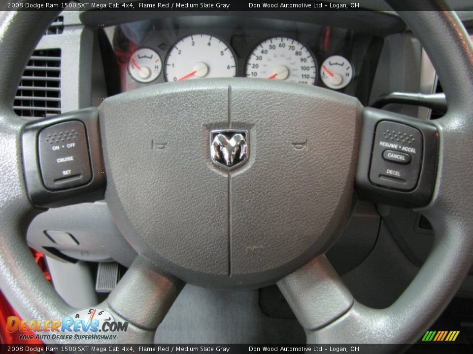 2008 Dodge Ram 1500 SXT Mega Cab 4x4 Flame Red / Medium Slate Gray Photo #15
