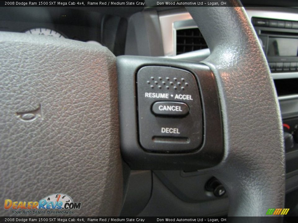2008 Dodge Ram 1500 SXT Mega Cab 4x4 Flame Red / Medium Slate Gray Photo #17