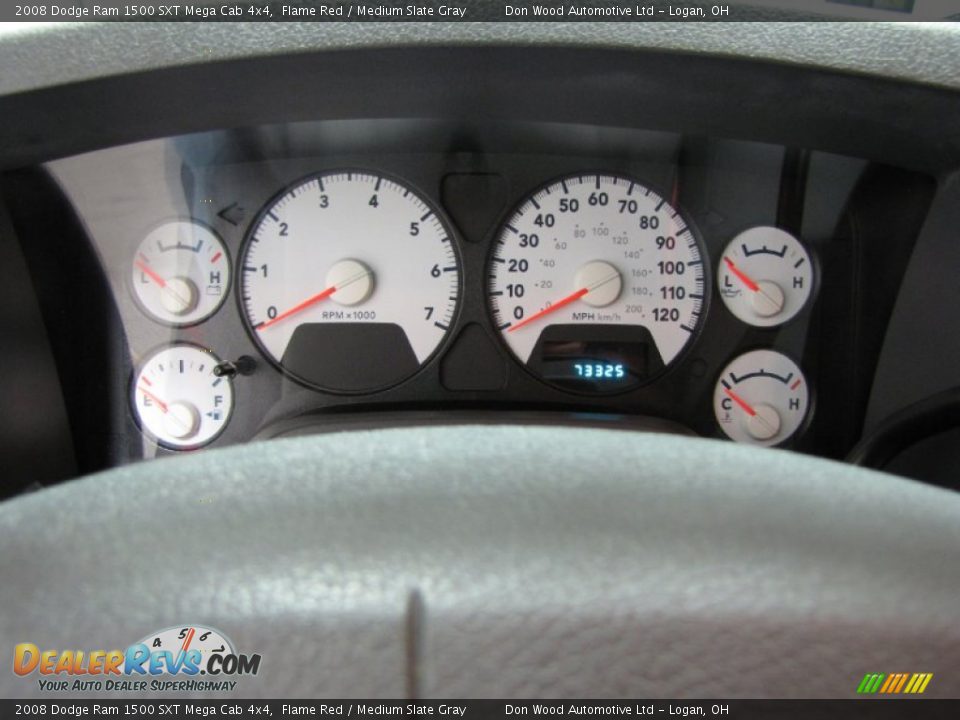 2008 Dodge Ram 1500 SXT Mega Cab 4x4 Flame Red / Medium Slate Gray Photo #20