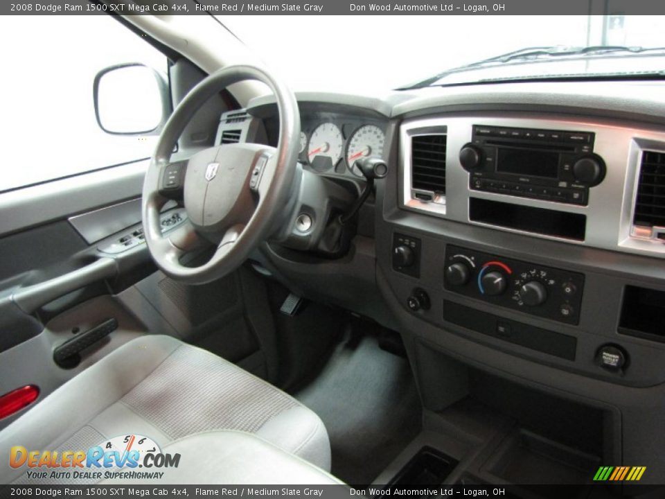 2008 Dodge Ram 1500 SXT Mega Cab 4x4 Flame Red / Medium Slate Gray Photo #22