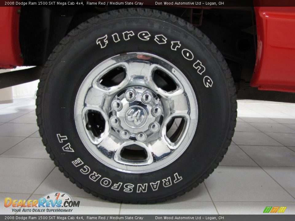 2008 Dodge Ram 1500 SXT Mega Cab 4x4 Flame Red / Medium Slate Gray Photo #26