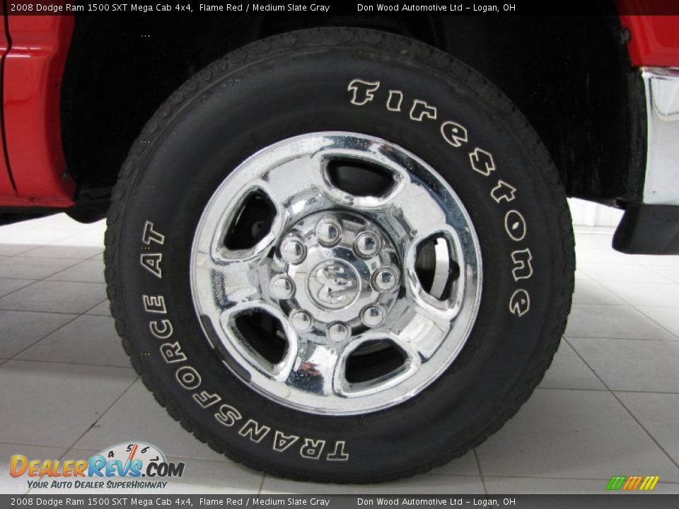 2008 Dodge Ram 1500 SXT Mega Cab 4x4 Flame Red / Medium Slate Gray Photo #27
