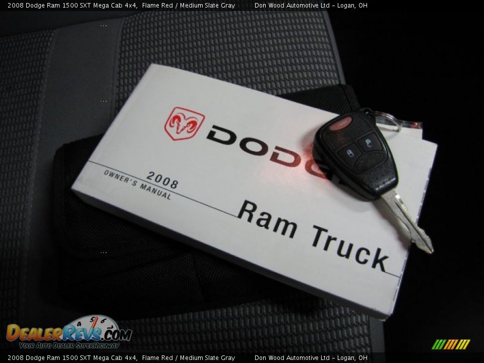 2008 Dodge Ram 1500 SXT Mega Cab 4x4 Flame Red / Medium Slate Gray Photo #28